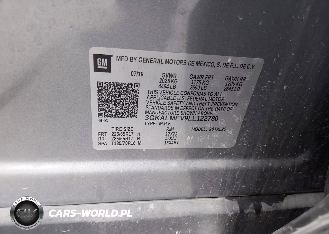 2020 GMC Terrain Fwd Sle VIN:3GKALMEV9LL122780 - 9