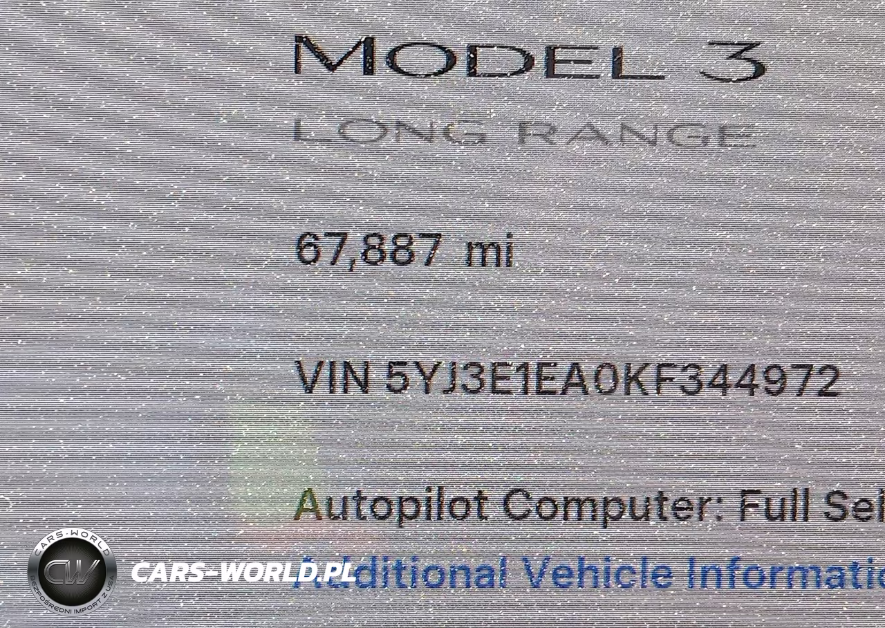 TESLA MODEL 3 VIN:5YJ3E1EA0KF344972 - 14