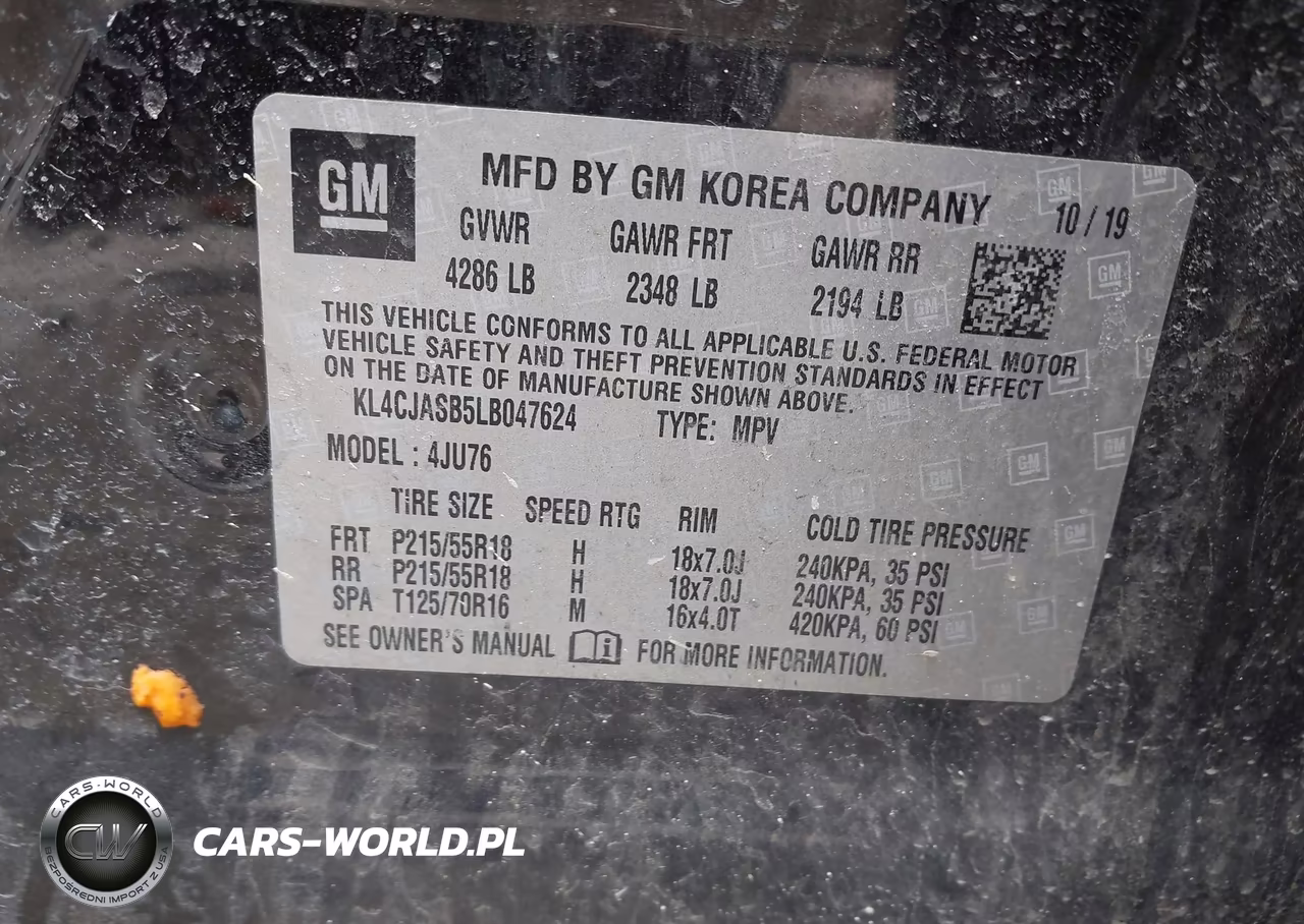 2020 Buick Encore Fwd Preferred VIN:KL4CJASB5LB047624 - 9