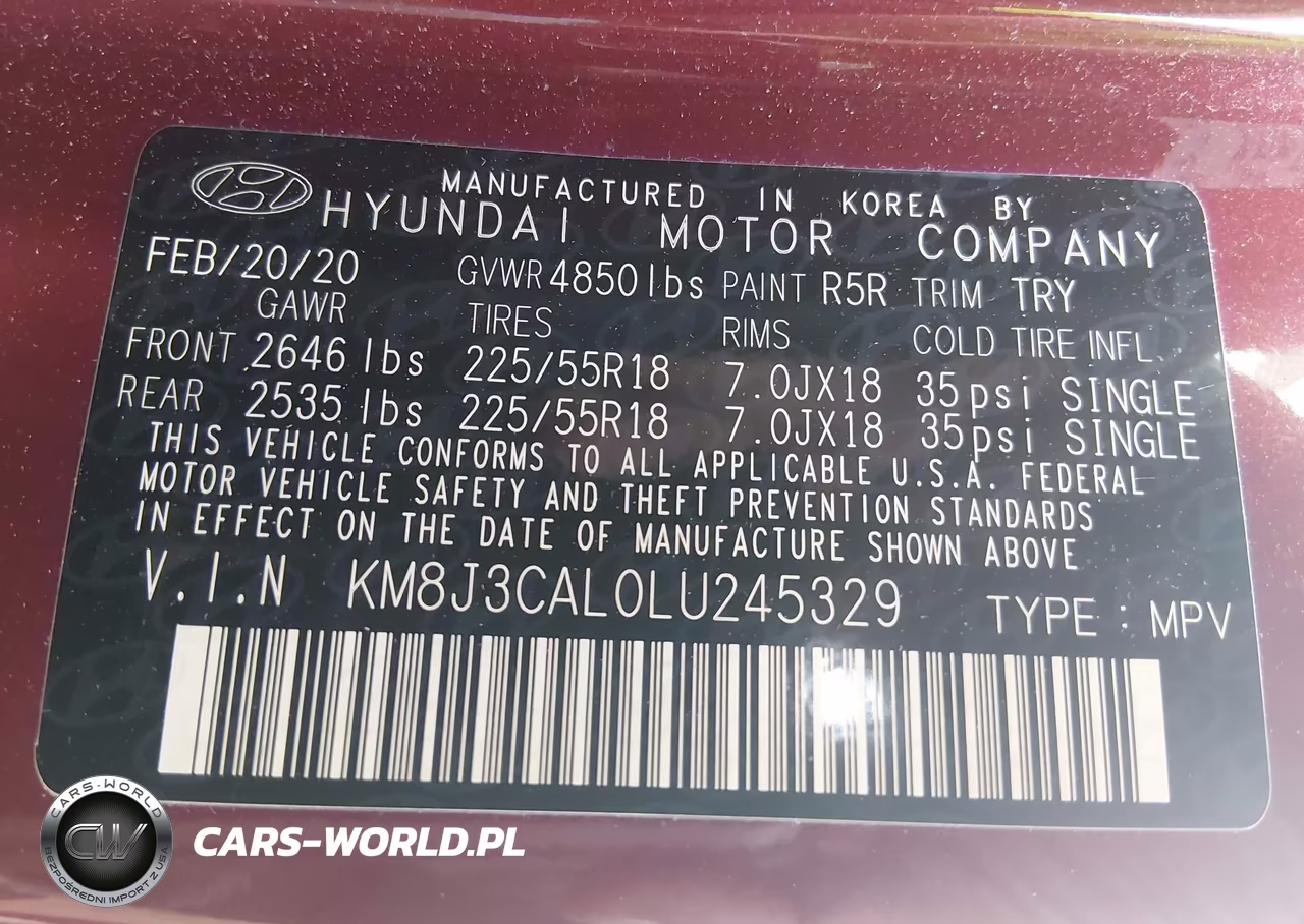 2020 Hyundai Tucson Ultimate VIN:KM8J3CAL0LU245329 - 9