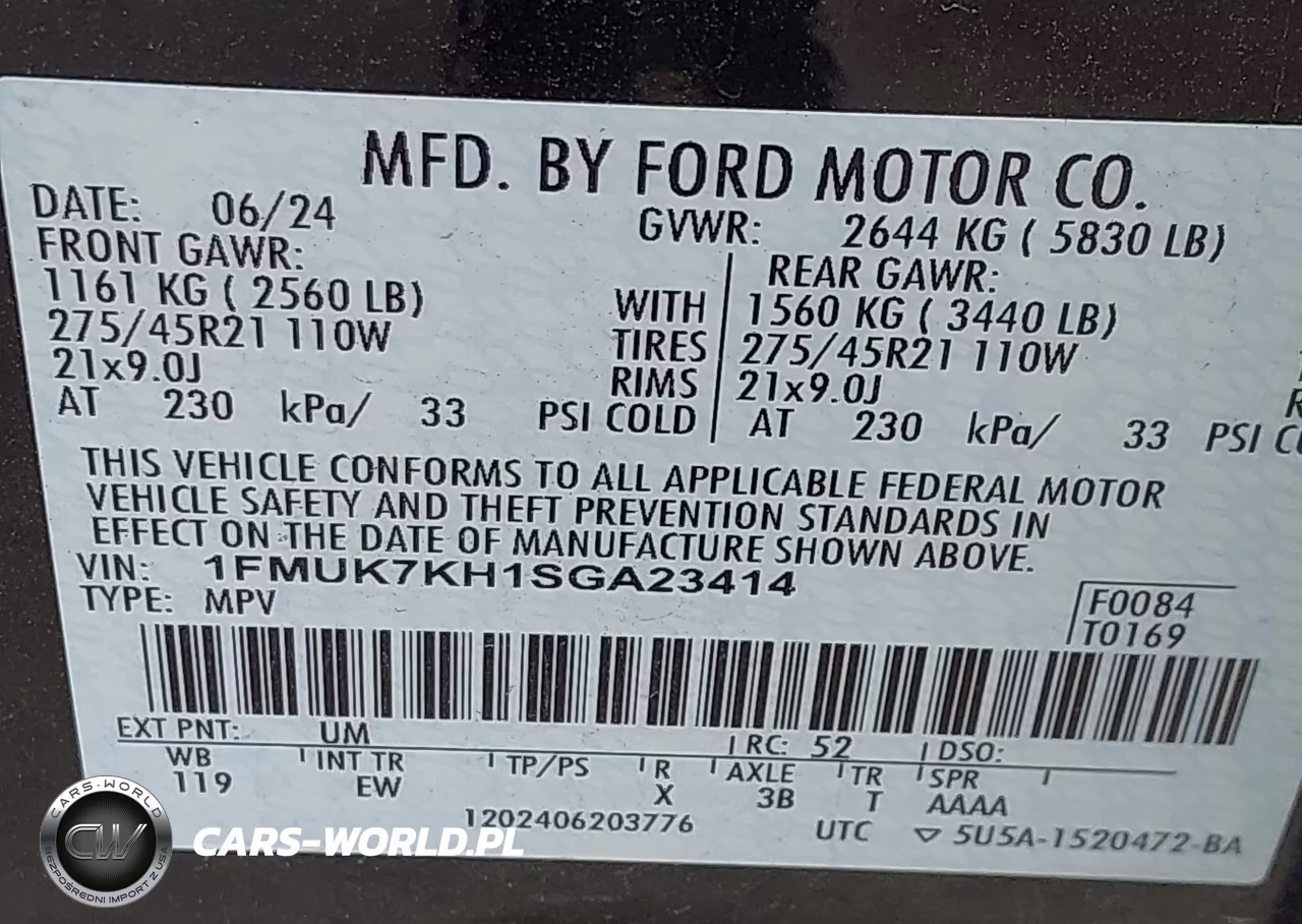 2025 Ford Explorer St-Line VIN:1FMUK7KH1SGA23414 - 9