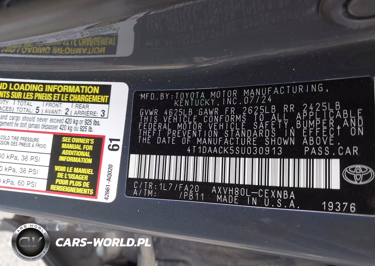 2025 Toyota Camry Le VIN:4T1DAACK5SU030913 - 9