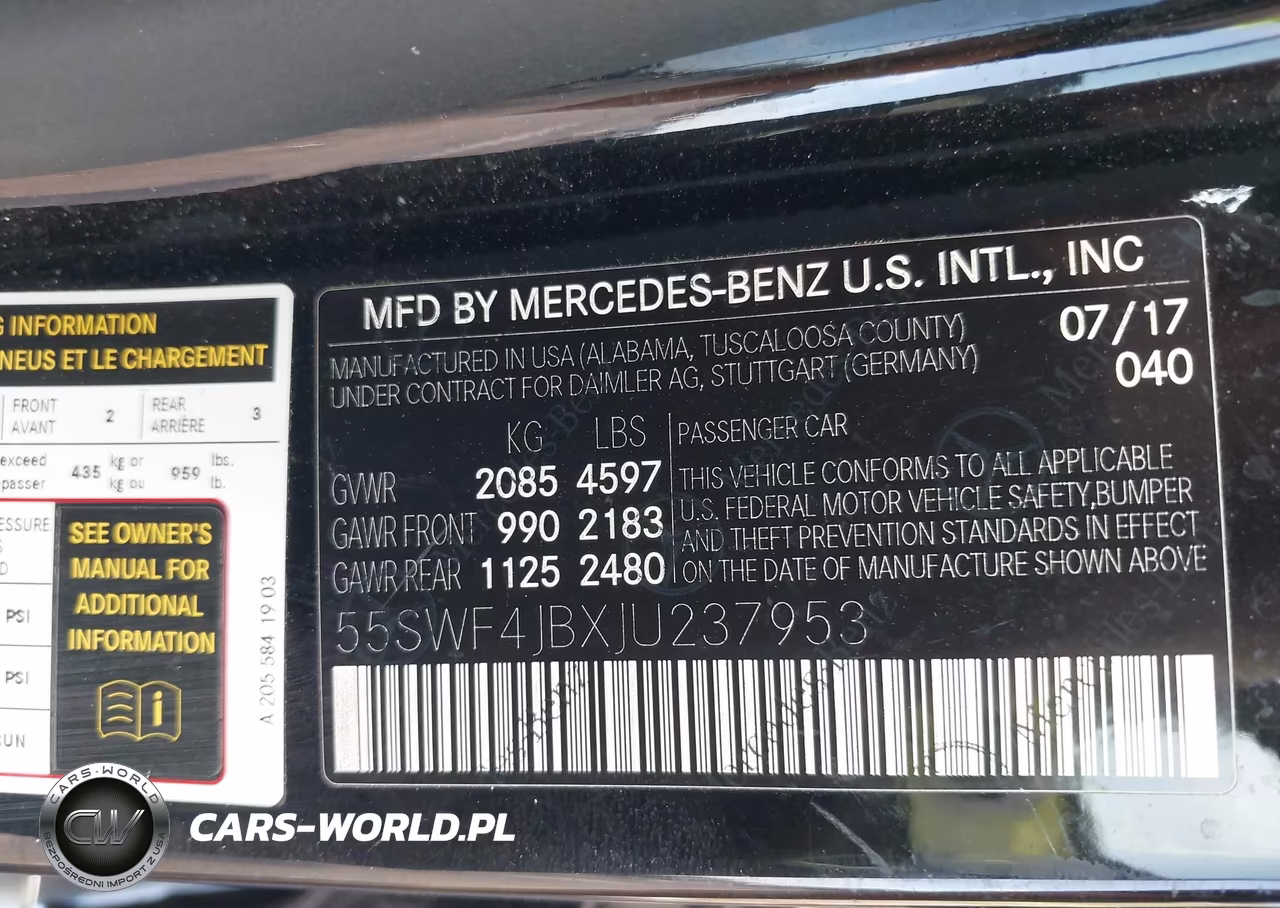 2018 Mercedes-Benz C 300 VIN:55SWF4JBXJU237953 - 9