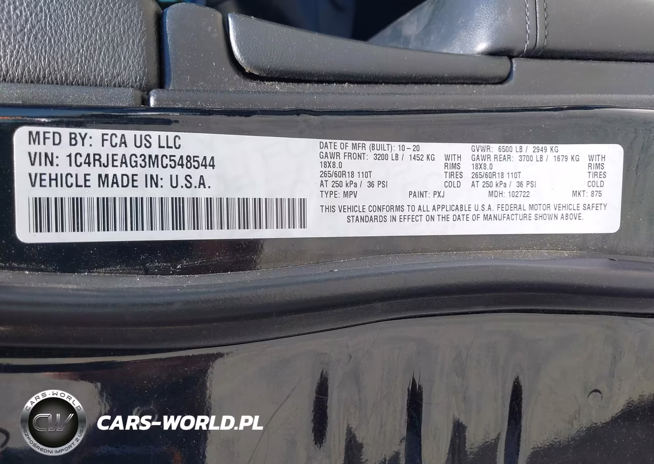 2021 Jeep Grand Cherokee Laredo E 4X2 VIN:1C4RJEAG3MC548544 - 9