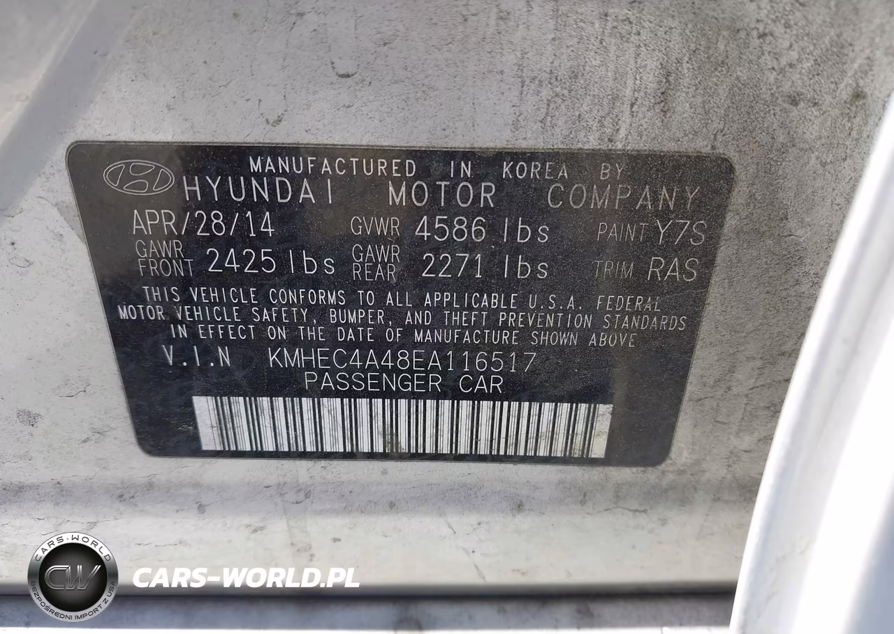 2014 Hyundai Sonata Hybrid VIN:KMHEC4A48EA116517 - 9