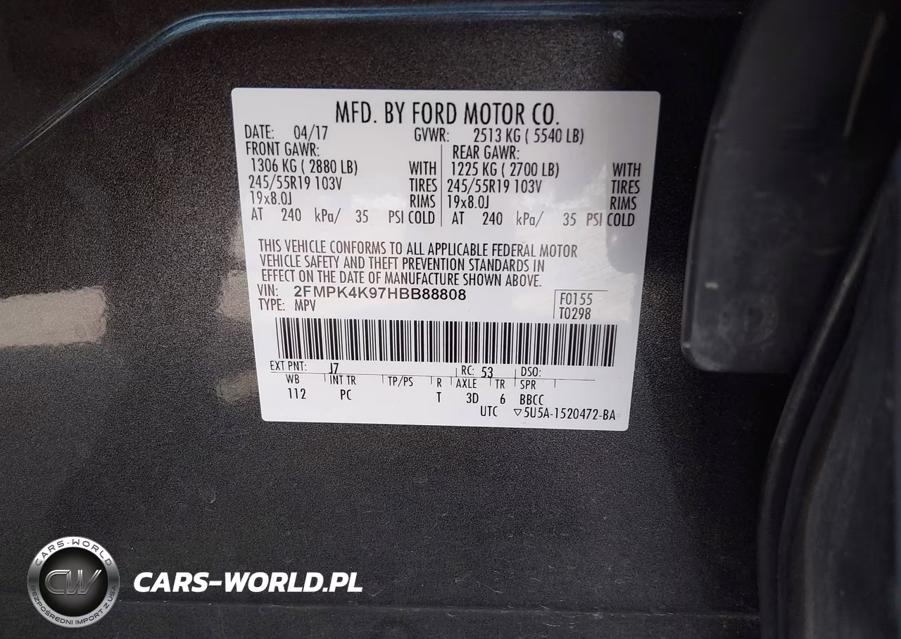 2017 Ford Edge Titanium VIN:2FMPK4K97HBB88808 - 9