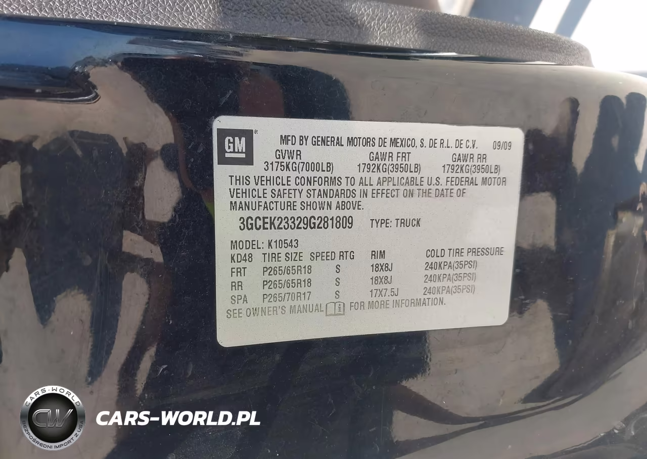 2009 Chevrolet Silverado 1500 Lt VIN:3GCEK23329G281809 - 9