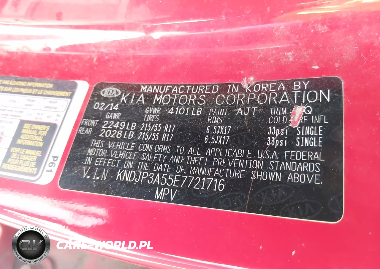 2014 Kia Soul + VIN:KNDJP3A55E7721716 - 9