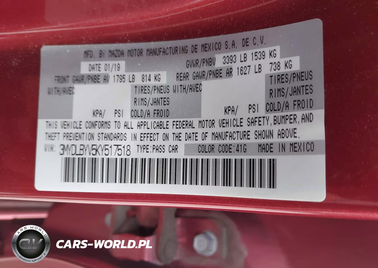2019 Toyota Yaris Le VIN:3MYDLBYV5KY517518 - 9