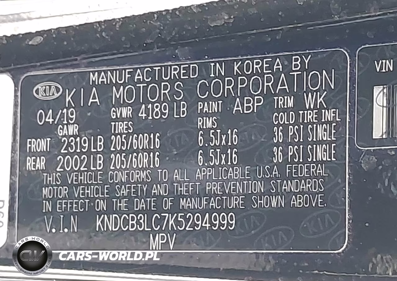 2019 Kia Niro Lx VIN:KNDCB3LC7K5294999 - 9