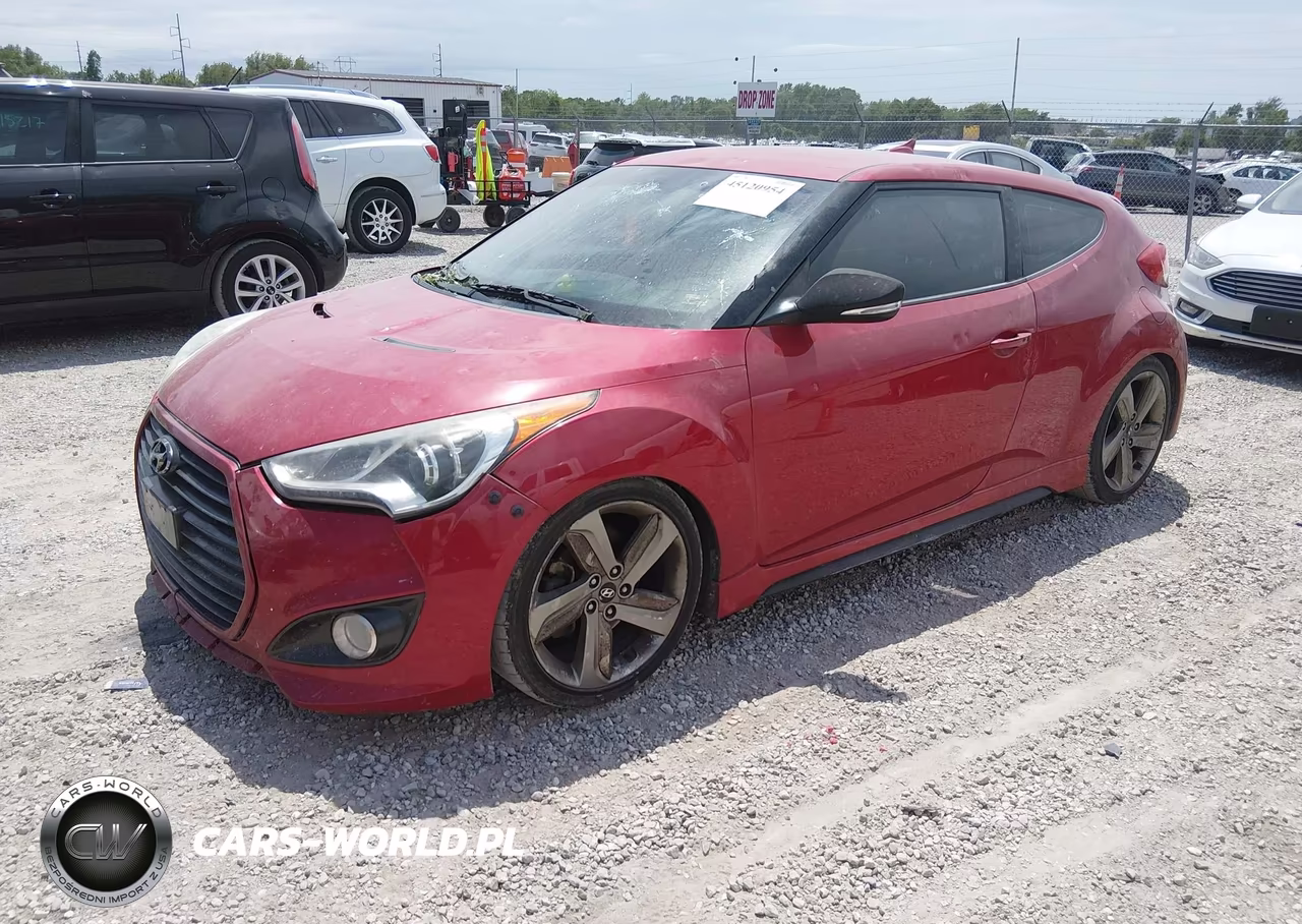 2013 Hyundai Veloster Turbo W-Black VIN:KMHTC6AE9DU153391 - 2