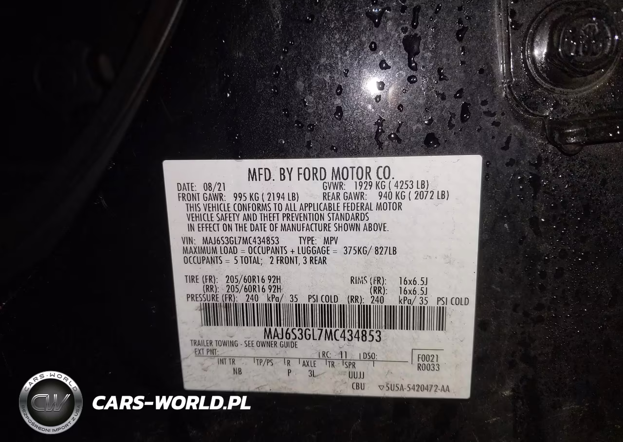 2021 Ford Ecosport Se VIN:MAJ6S3GL7MC434853 - 9