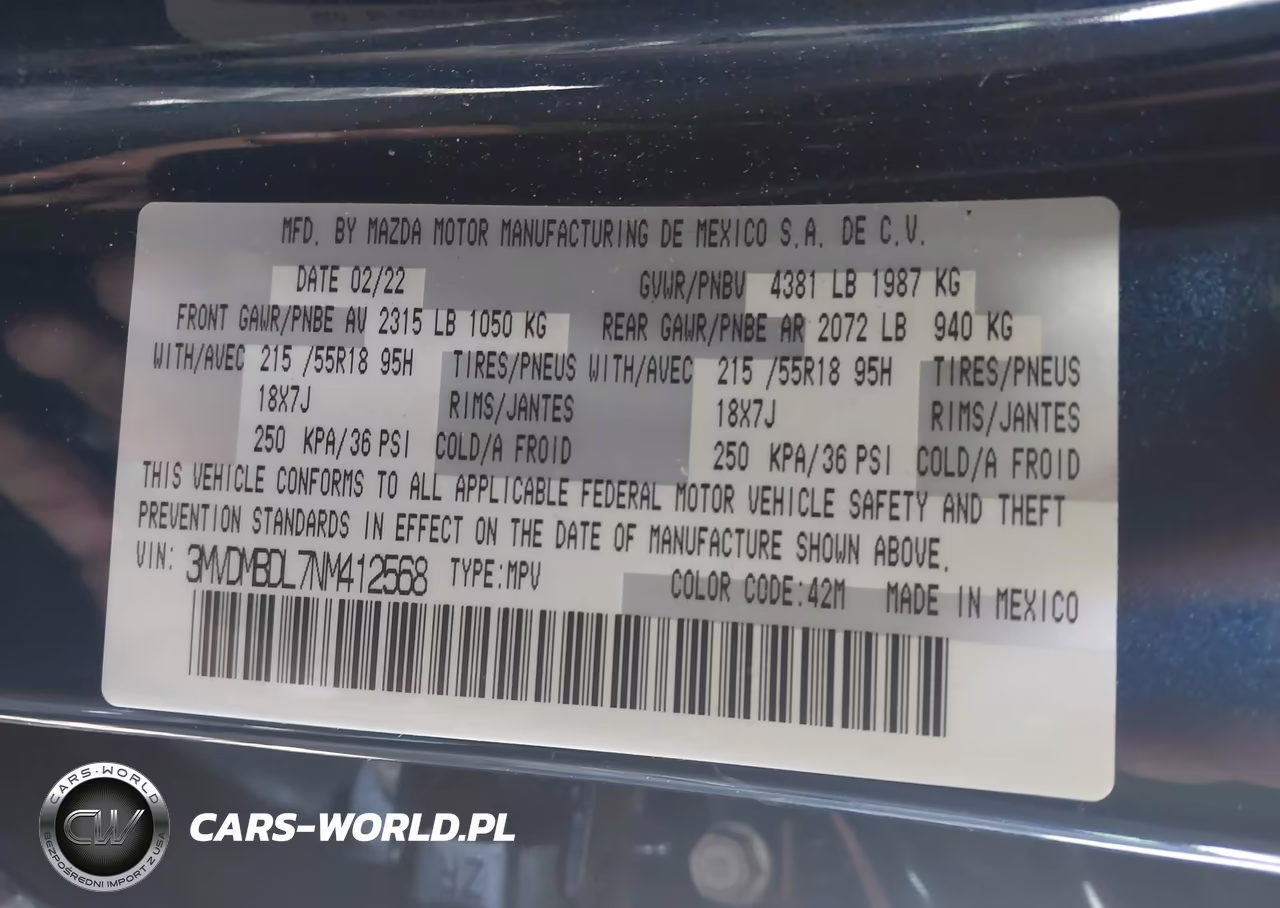 2022 Mazda Cx-30 Premium VIN:3MVDMBDL7NM412568 - 9