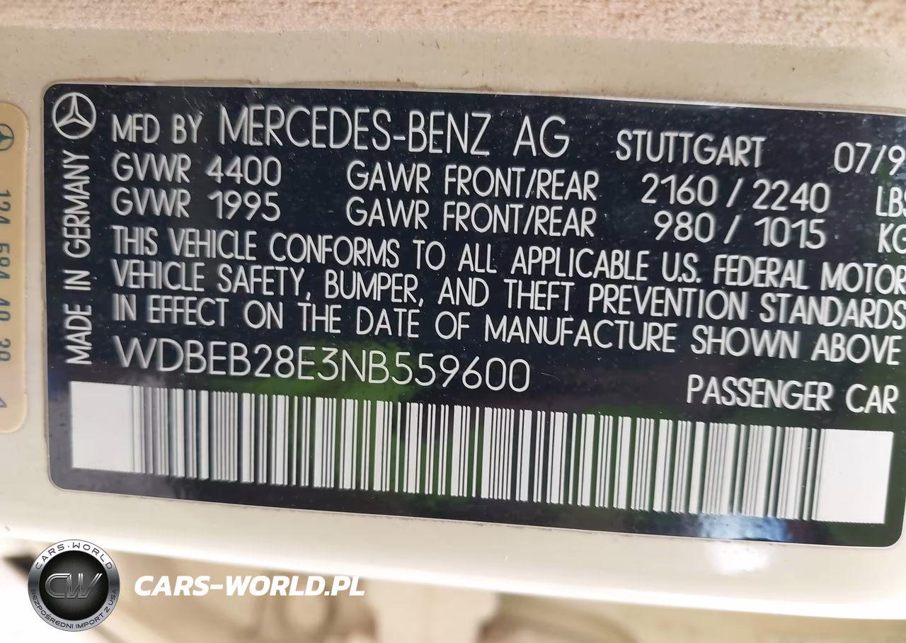 1992 Mercedes-Benz 300 D VIN:WDBEB28E3NB559600 - 9