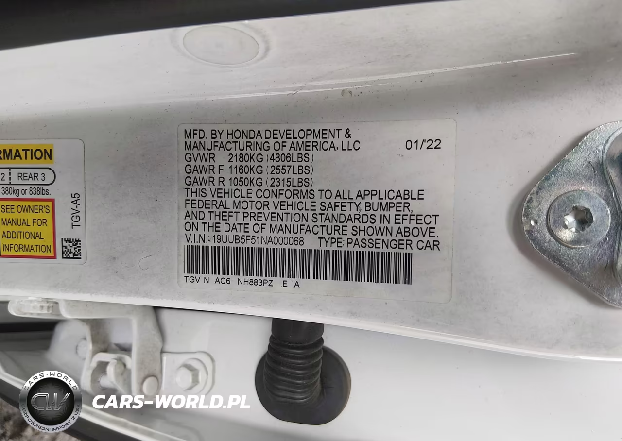 2022 Acura Tlx A-Spec Package VIN:19UUB5F51NA000068 - 9