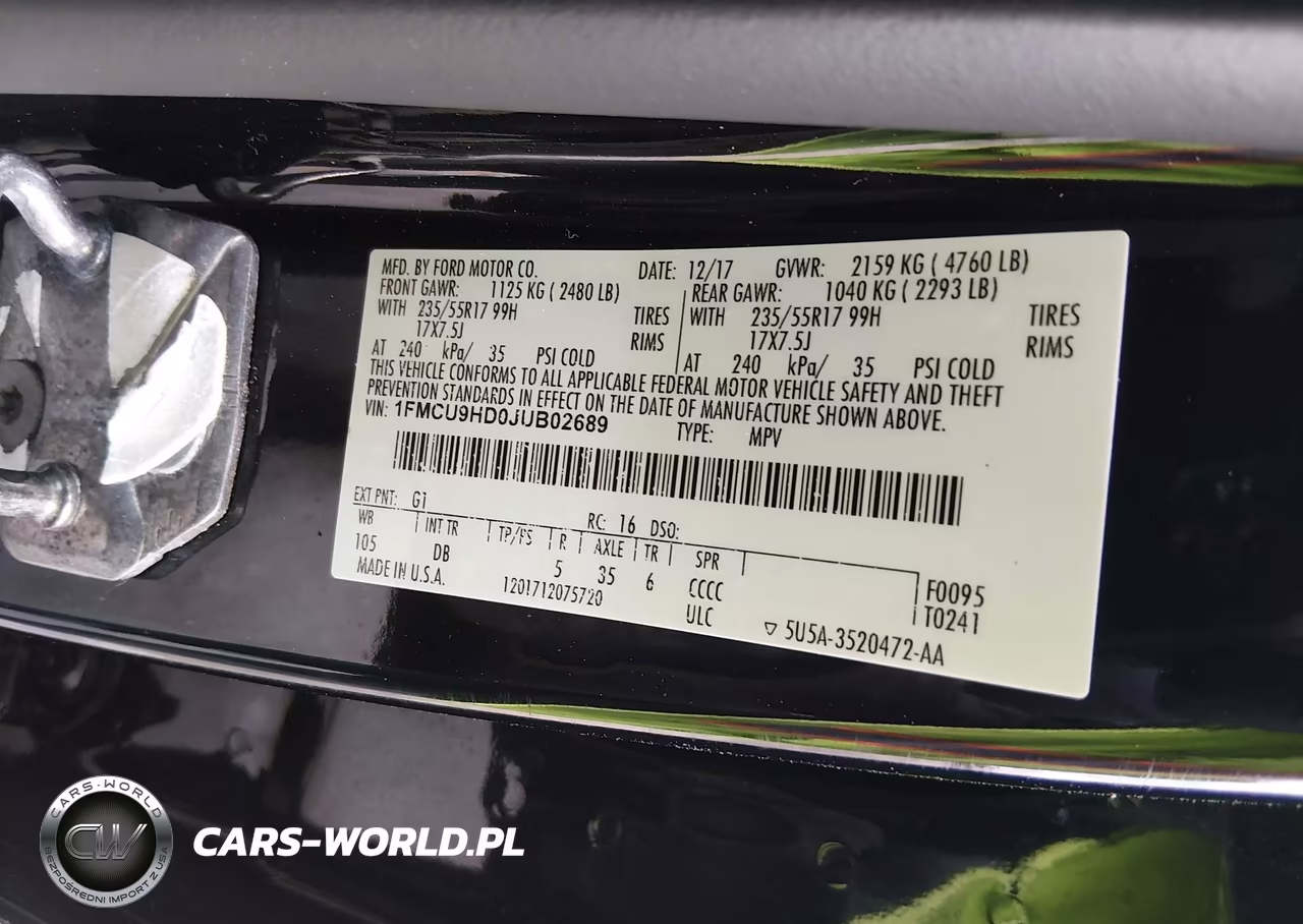 2018 Ford Escape Sel VIN:1FMCU9HD0JUB02689 - 9