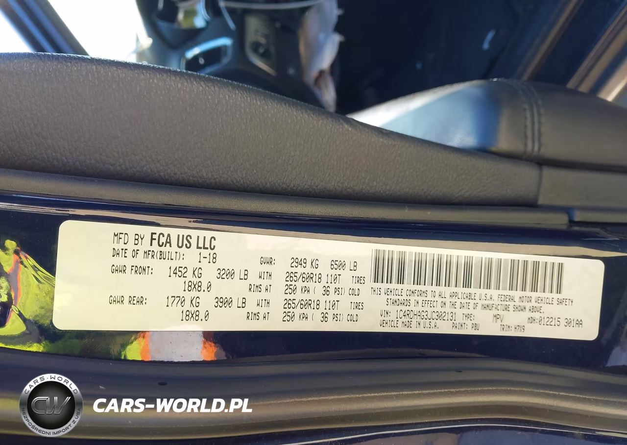 2018 Dodge Durango Sxt VIN:1C4RDHAG3JC302131 - 9