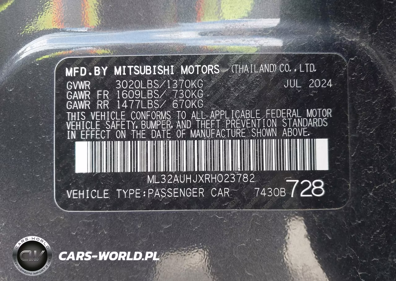 2024 Mitsubishi Mirage Le VIN:ML32AUHJXRH023782 - 9