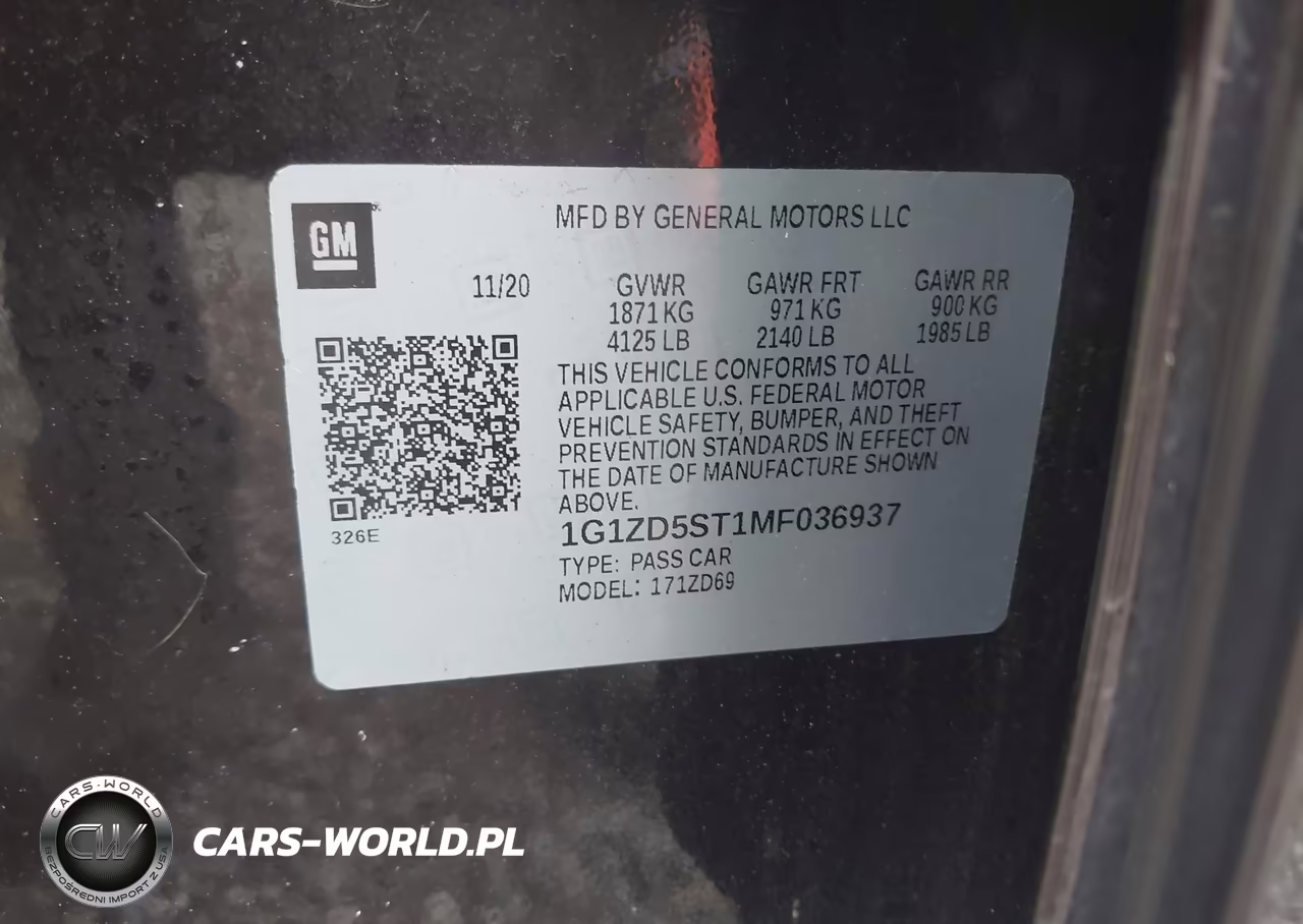 2021 Chevrolet Malibu Fwd Lt VIN:1G1ZD5ST1MF036937 - 9