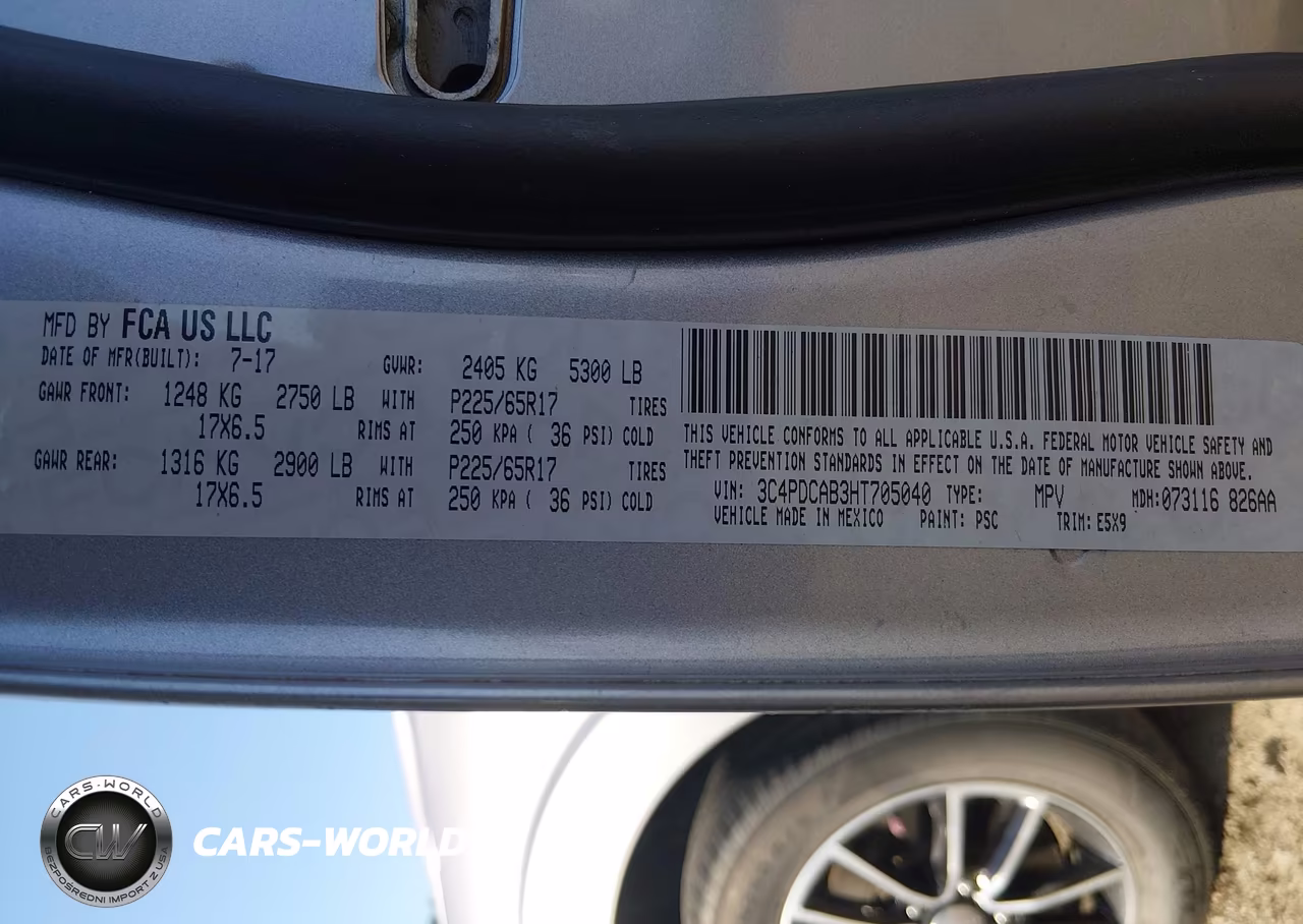 2017 Dodge Journey Se VIN:3C4PDCAB3HT705040 - 9