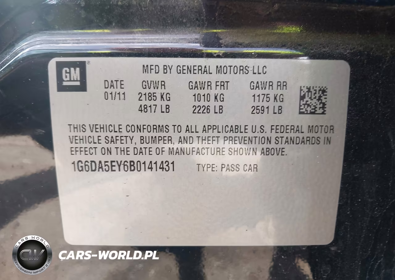 2011 Cadillac Cts Standard VIN:1G6DA5EY6B0141431 - 9