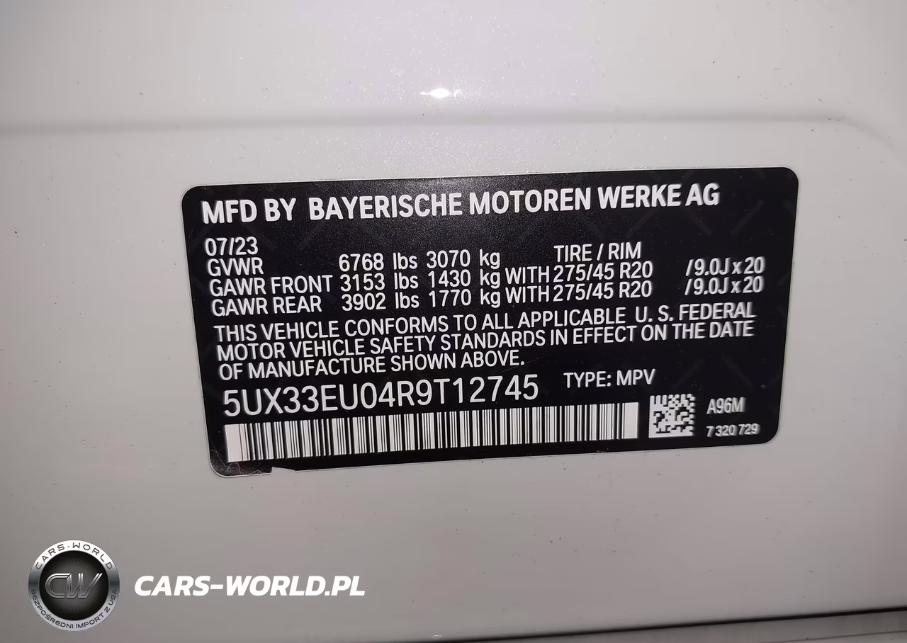 2024 BMW X5 M60I VIN:5UX33EU04R9T12745 - 9