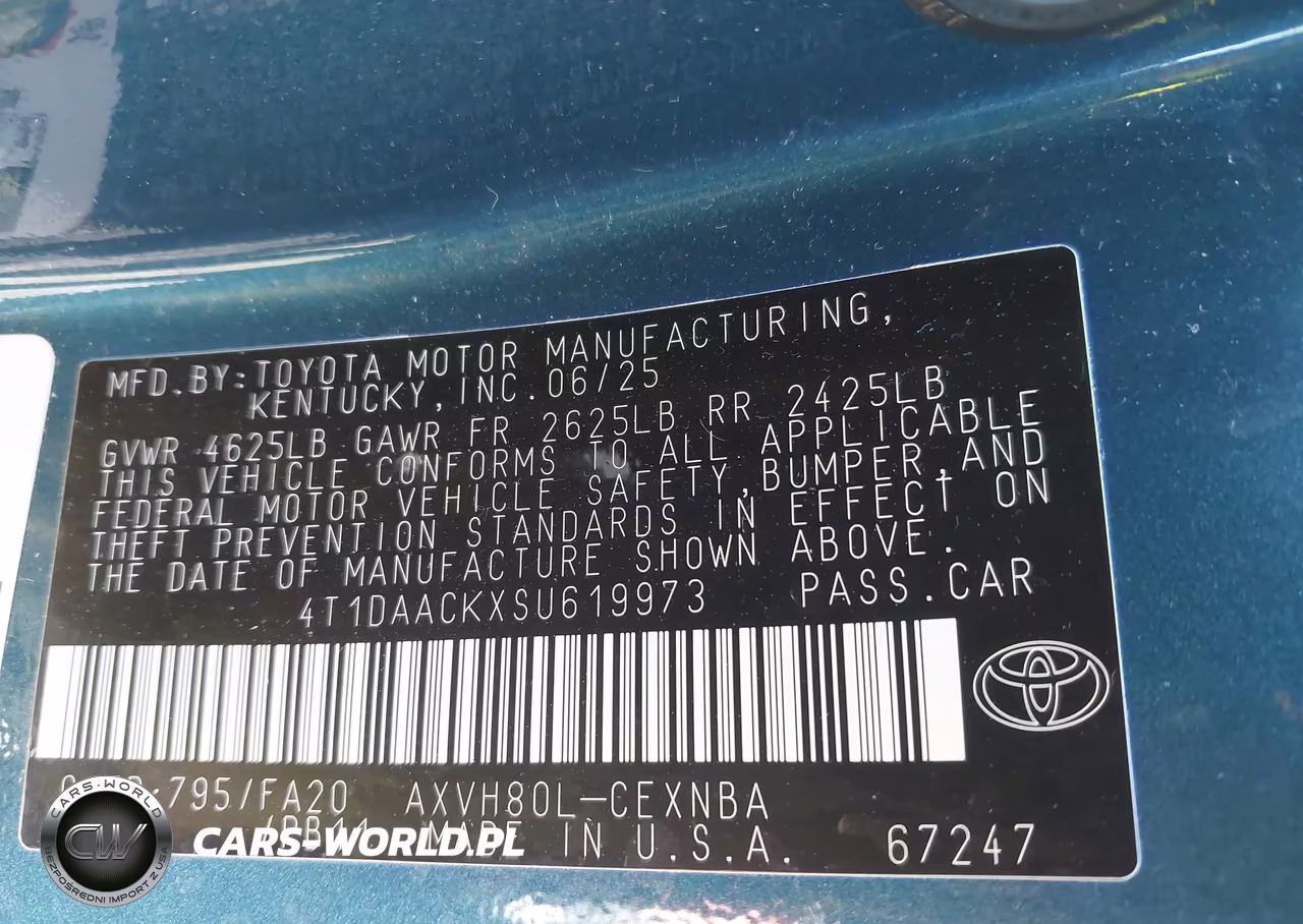 2025 Toyota Camry Le VIN:4T1DAACKXSU619973 - 9