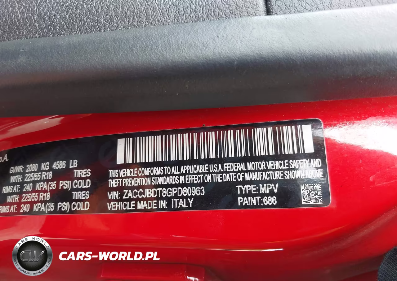 2016 Jeep Renegade Limited VIN:ZACCJBDT8GPD80963 - 9