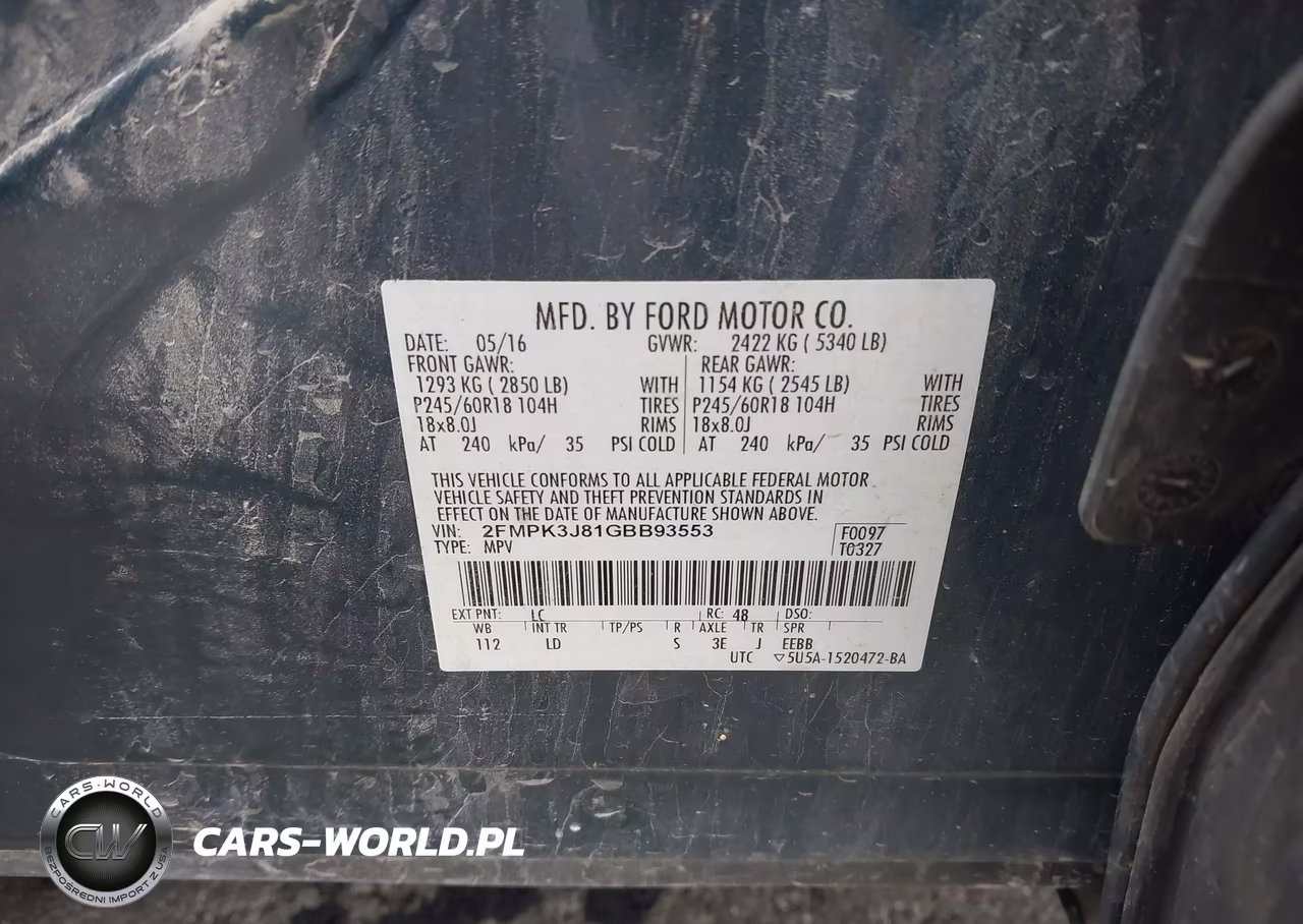 2016 Ford Edge Sel VIN:2FMPK3J81GBB93553 - 9
