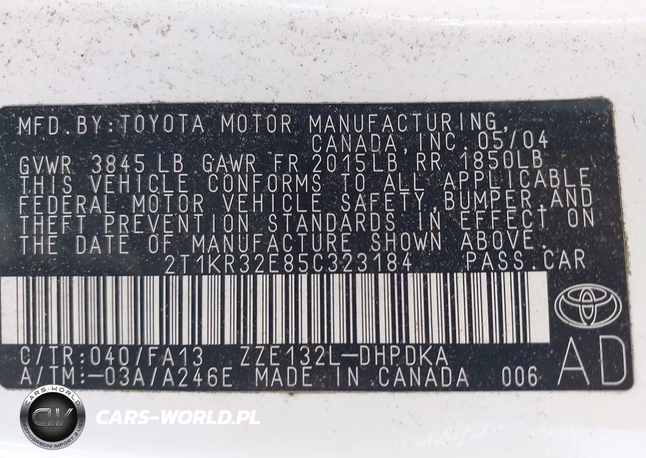 2005 Toyota Matrix VIN:2T1KR32E85C323184 - 9