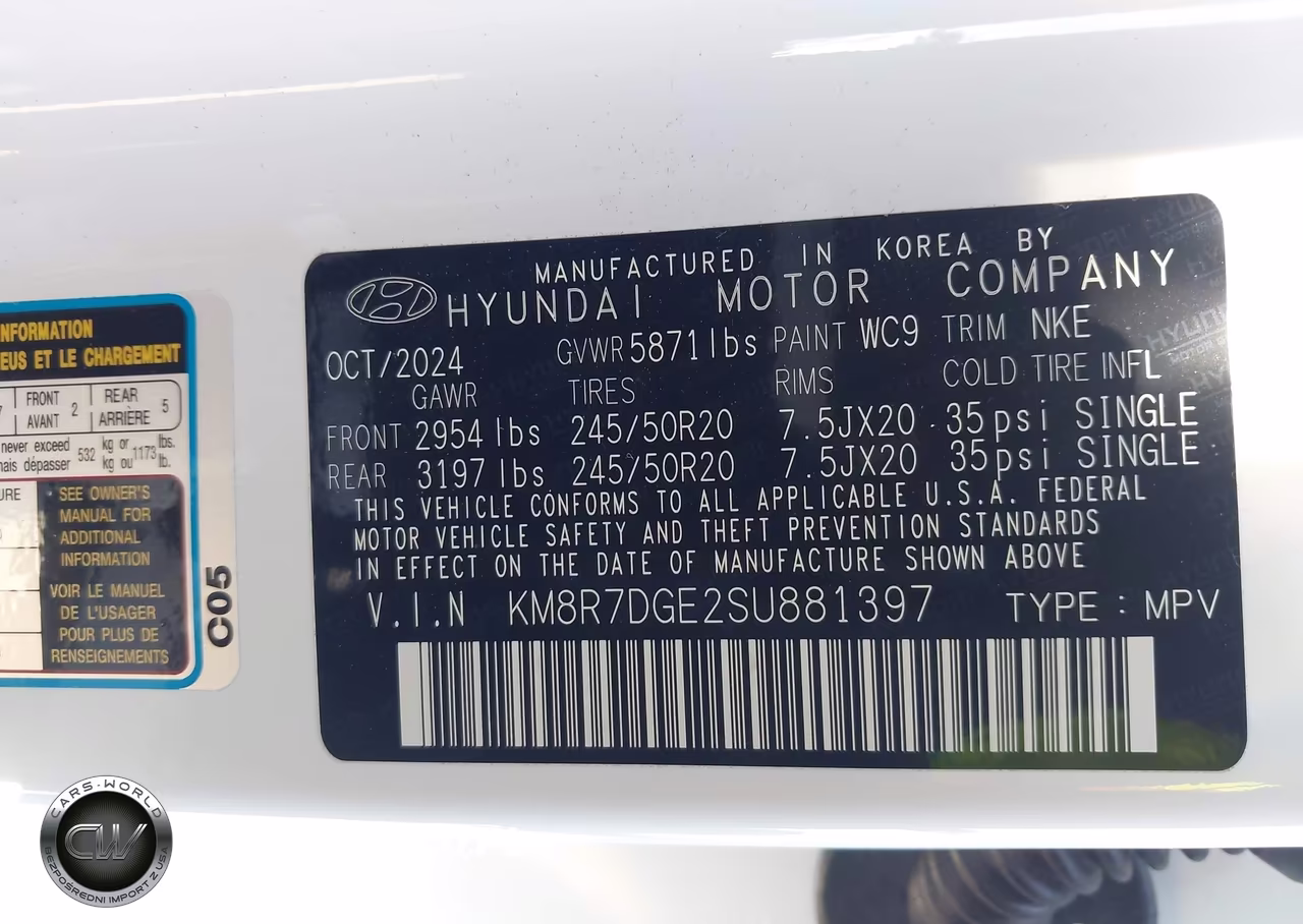 2025 Hyundai Palisade Calligraphy Night Edition VIN:KM8R7DGE2SU881397 - 9