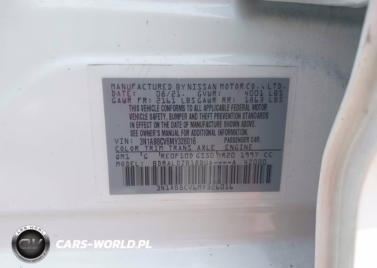 2021 Nissan Sentra Sv Xtronic Cvt VIN:3N1AB8CV6MY326016 - 9