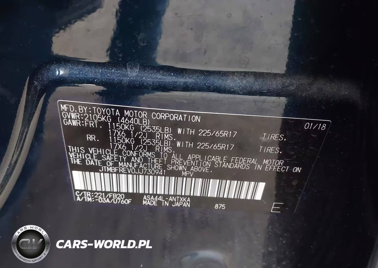 2018 Toyota Rav4 Le VIN:JTMBFREV0JJ730941 - 9