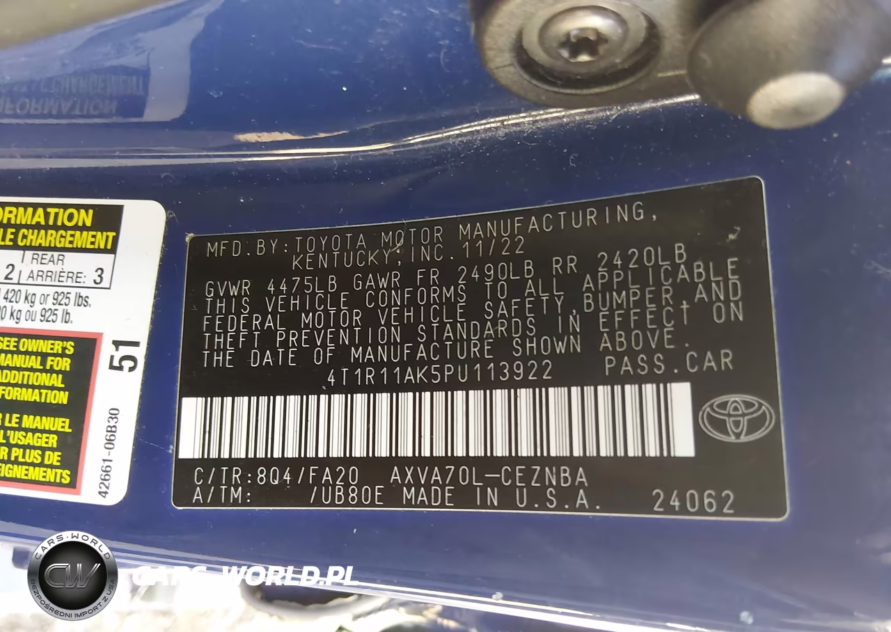 2023 Toyota Camry Le VIN:4T1R11AK5PU113922 - 9