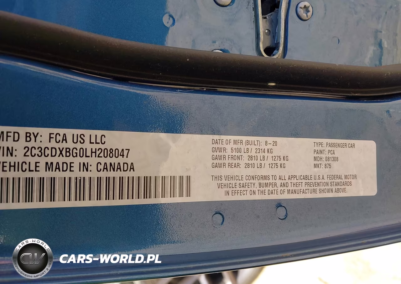 2020 Dodge Charger Sxt Rwd VIN:2C3CDXBG0LH208047 - 9