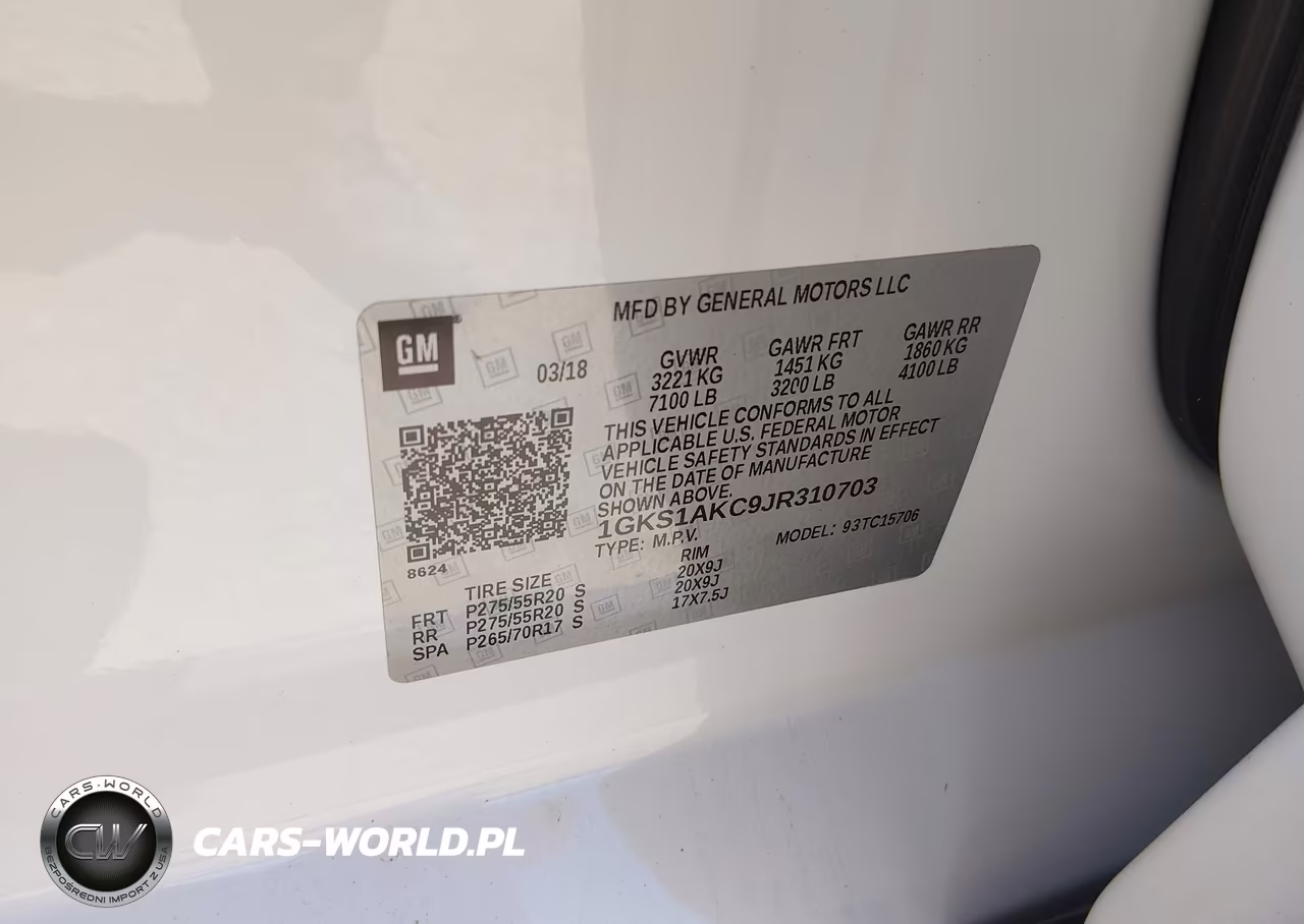 2018 GMC Yukon Sle VIN:1GKS1AKC9JR310703 - 9