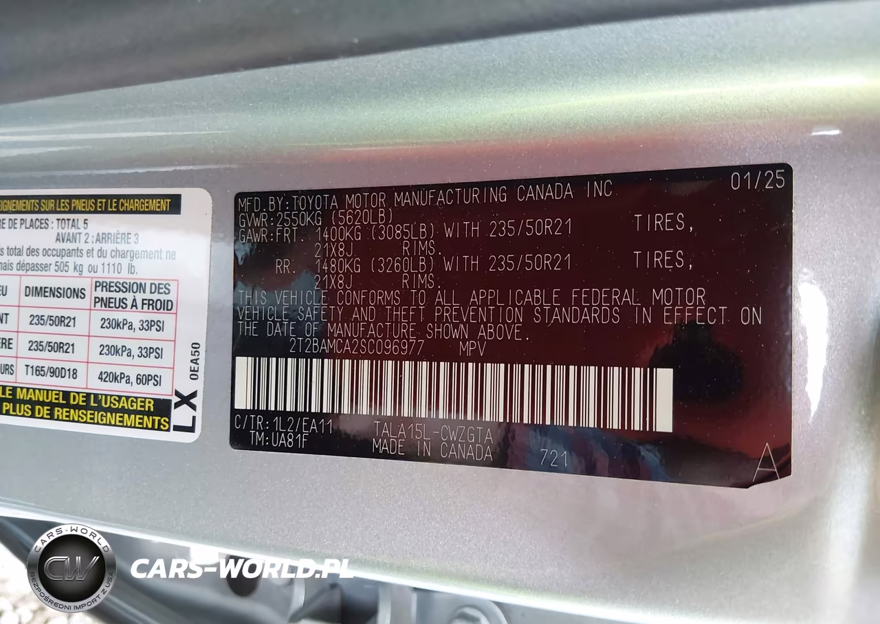 2025 Lexus Rx 350 F Sport Design VIN:2T2BAMCA2SC096977 - 9