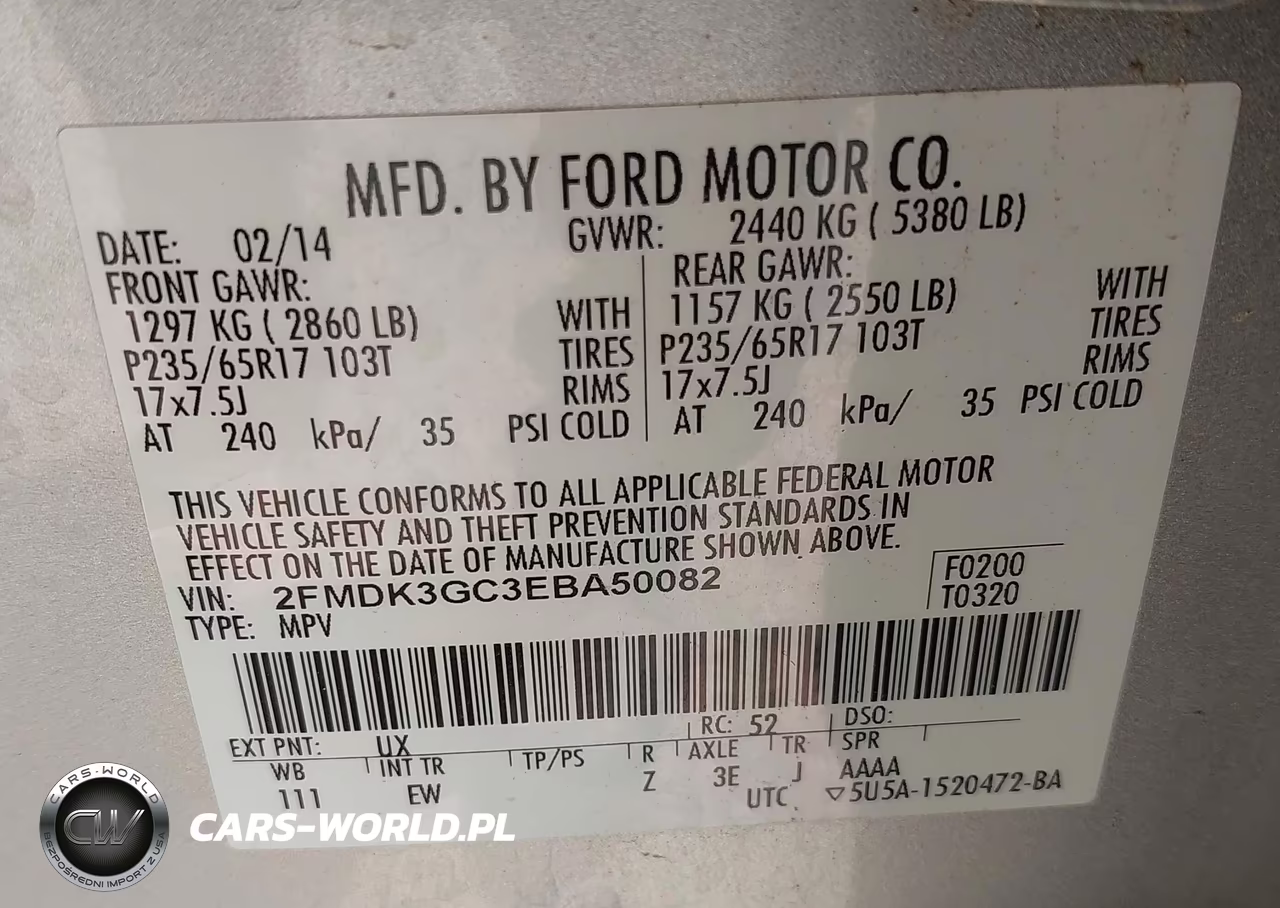 2014 Ford Edge Se VIN:2FMDK3GC3EBA50082 - 9