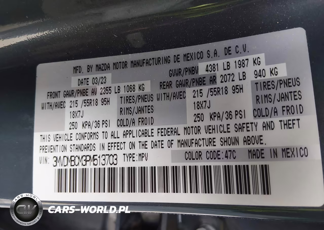 2023 Mazda Cx-30 2.5 S Carbon Edition VIN:3MVDMBCM3PM513703 - 9