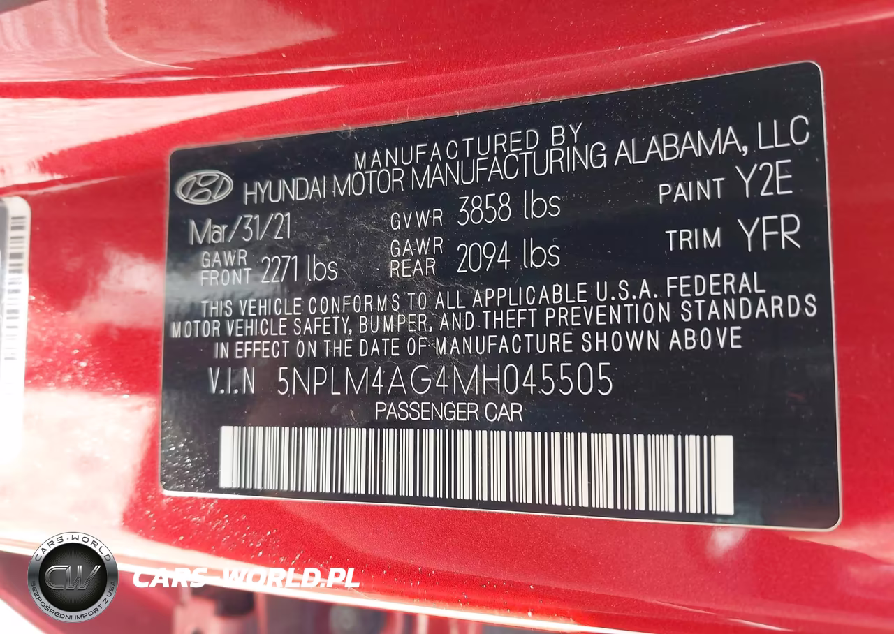 2021 Hyundai Elantra Sel VIN:5NPLM4AG4MH045505 - 9