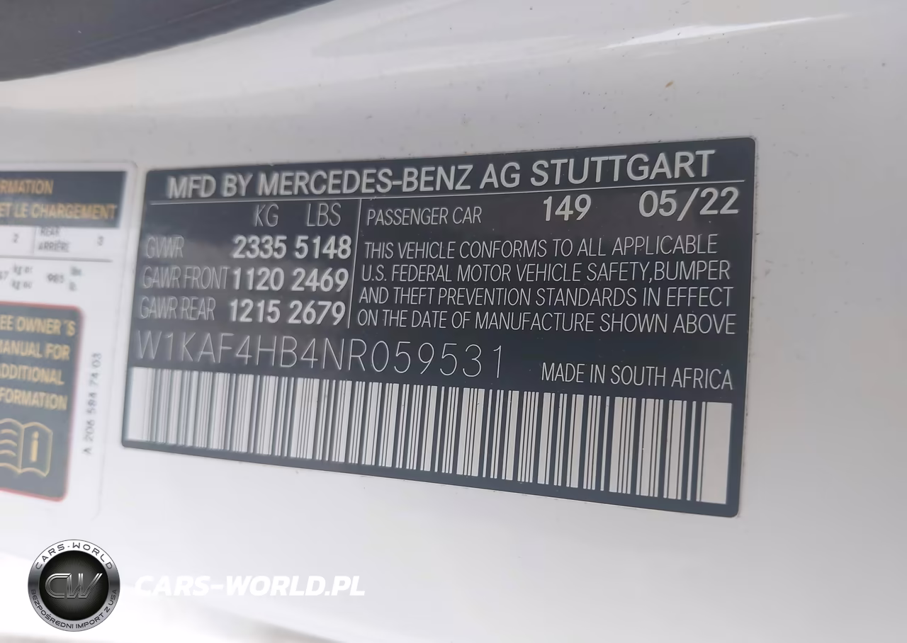 2022 Mercedes-Benz C 300 4Matic VIN:W1KAF4HB4NR059531 - 9
