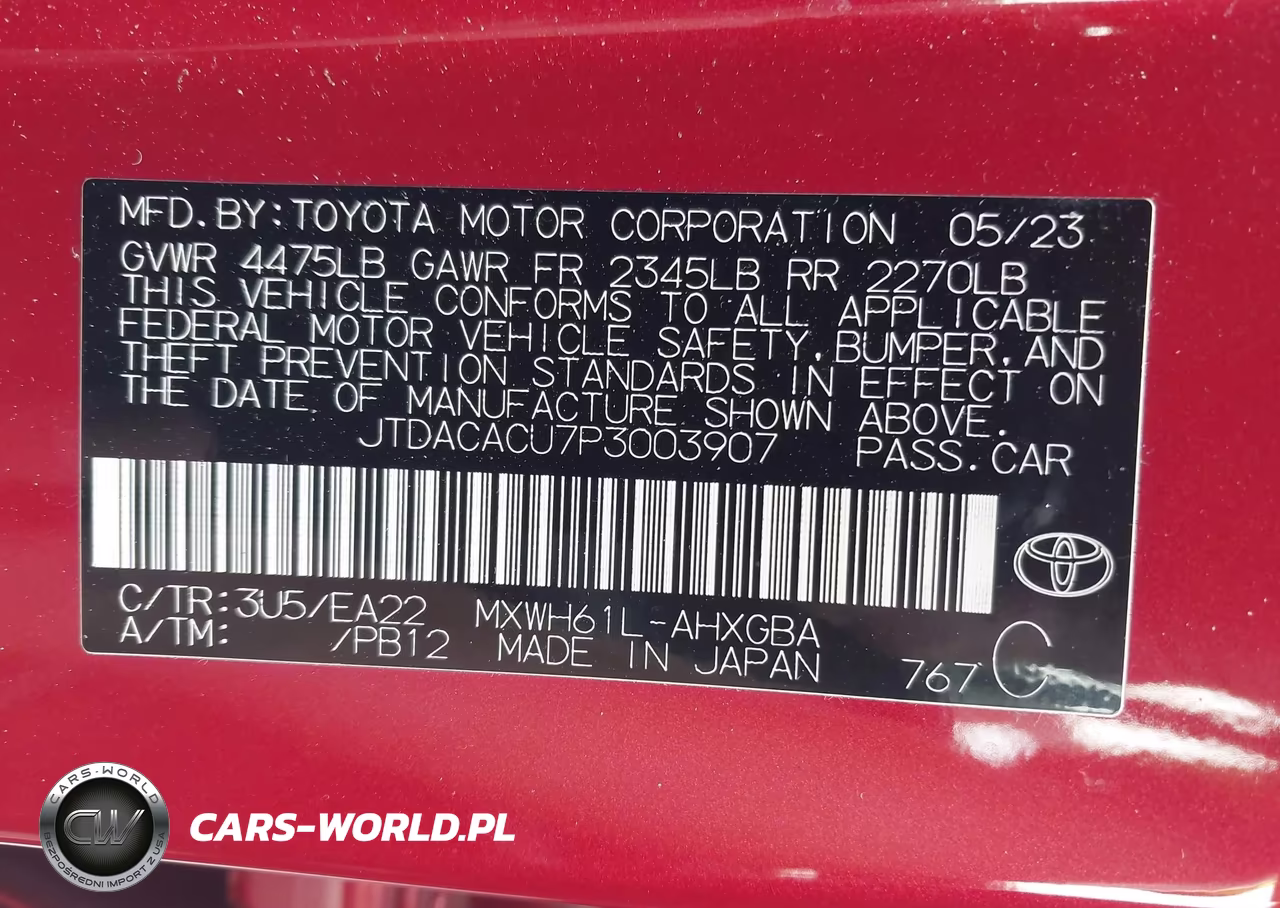 2023 Toyota Prius Prime Xse VIN:JTDACACU7P3003907 - 9