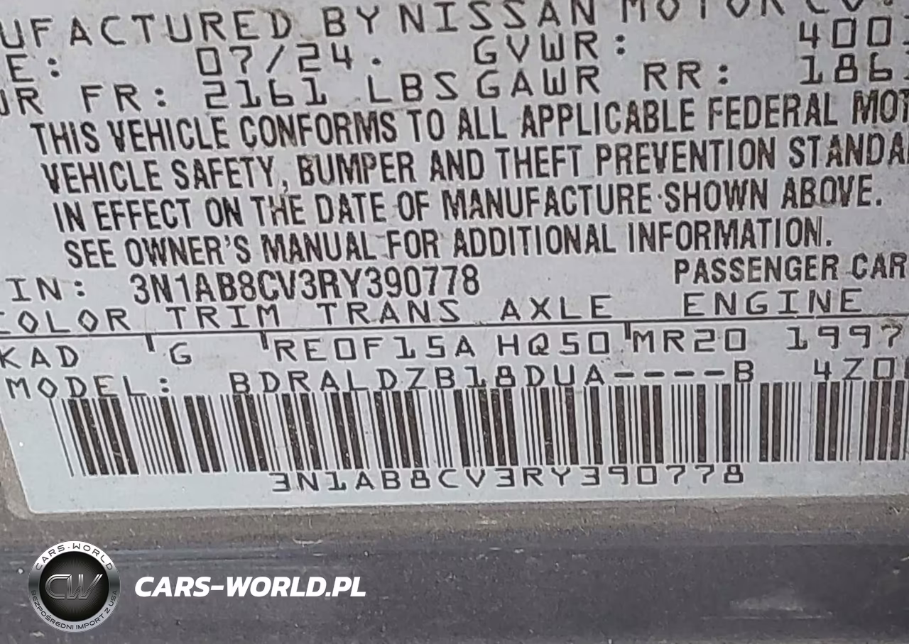 2024 Nissan Sentra Sv Xtronic Cvt VIN:3N1AB8CV3RY390778 - 9