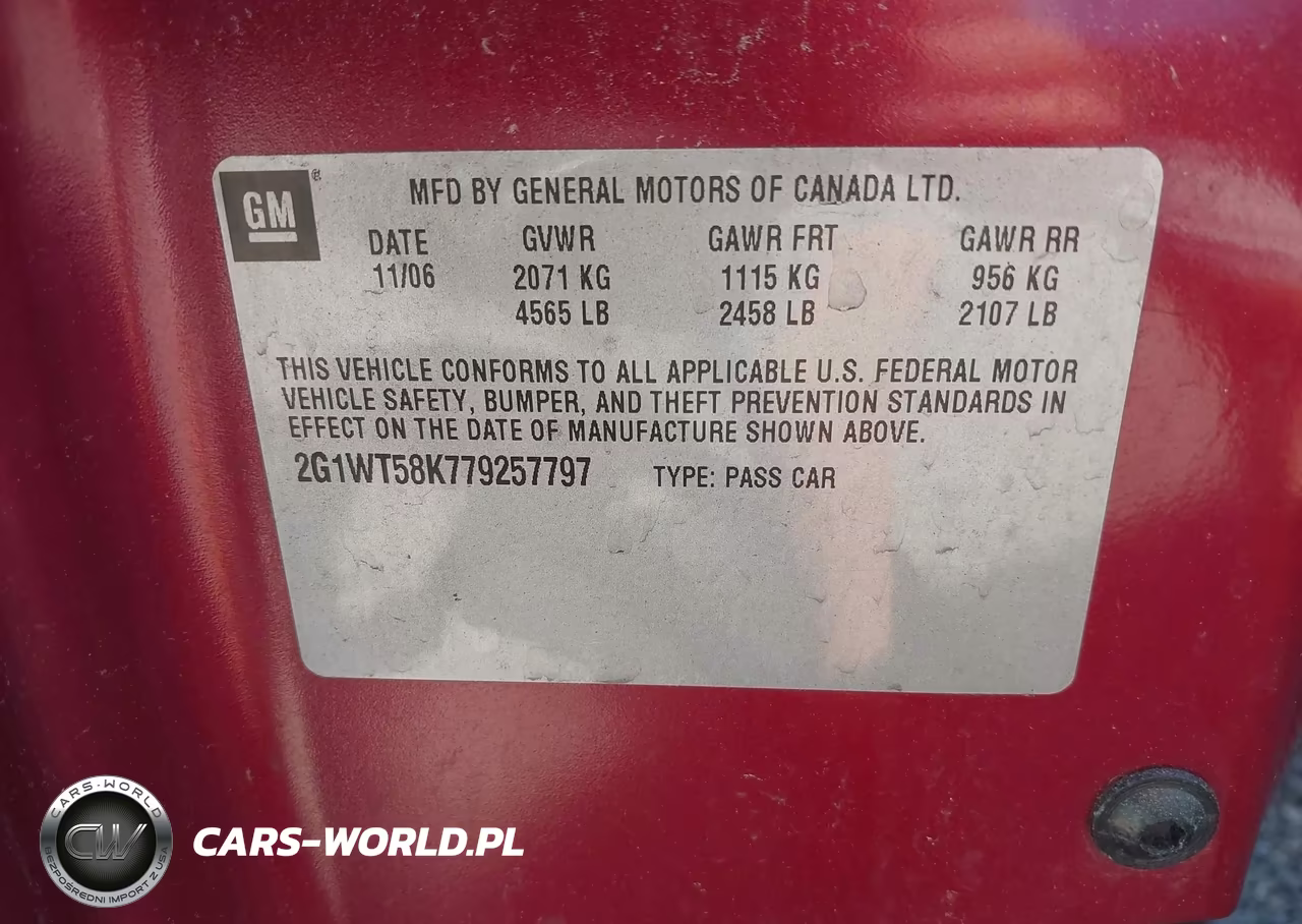 2007 Chevrolet Impala Lt VIN:2G1WT58K779257797 - 9