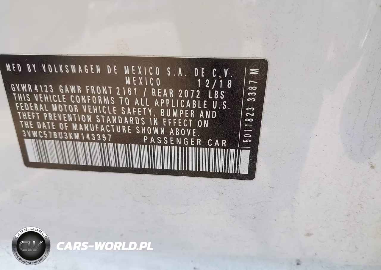 2019 Volkswagen Jetta 1.4T R-Line-1.4T S-1.4T Se VIN:3VWC57BU3KM143397 - 9