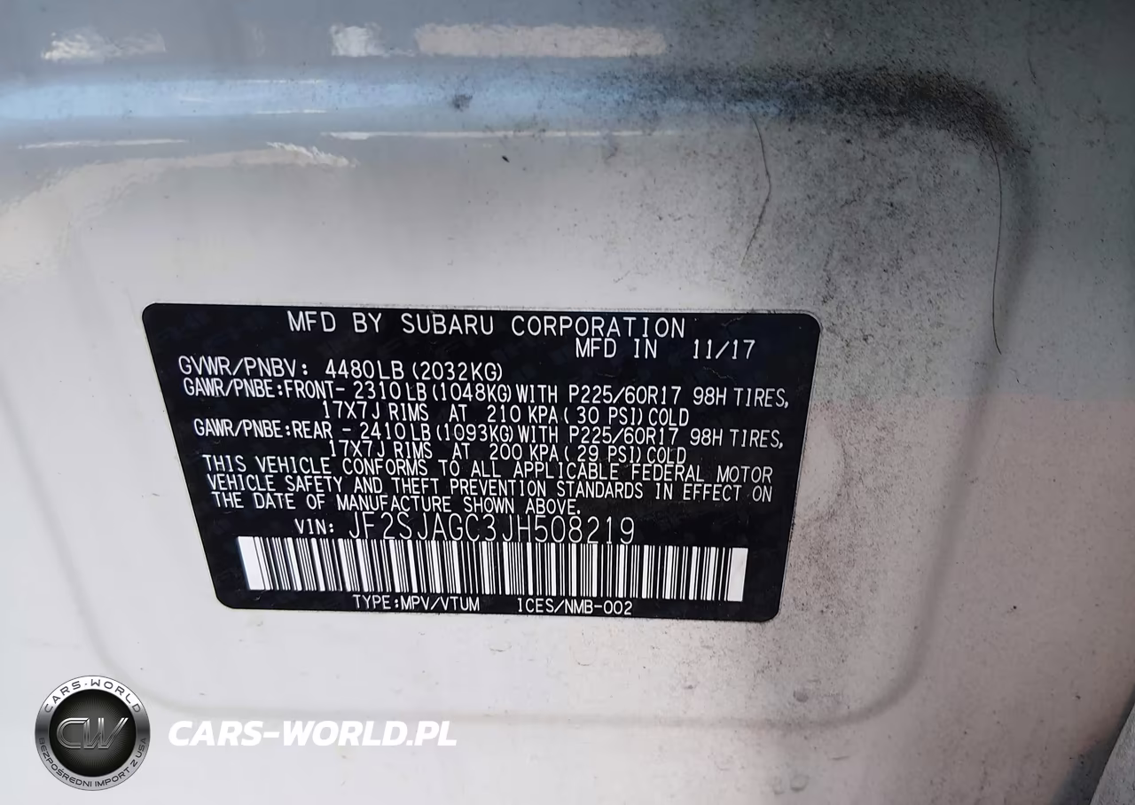 2018 Subaru Forester 2.5I Premium VIN:JF2SJAGC3JH508219 - 9