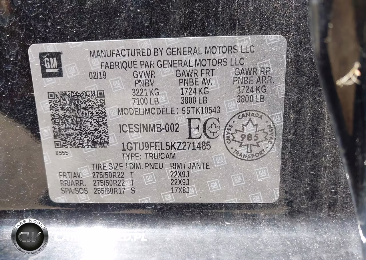 2019 GMC Sierra 1500 Denali VIN:1GTU9FEL5KZ271485 - 9