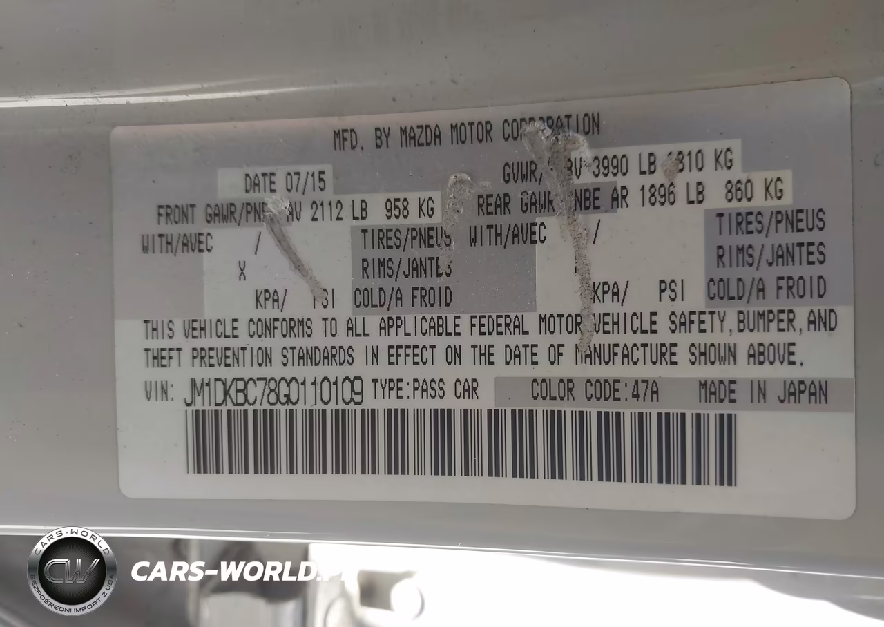 2016 Mazda Cx-3 Touring VIN:JM1DKBC78G0110109 - 9