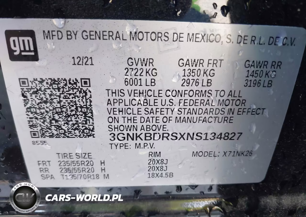 2022 Chevrolet Blazer Fwd 3Lt VIN:3GNKBDRSXNS134827 - 9