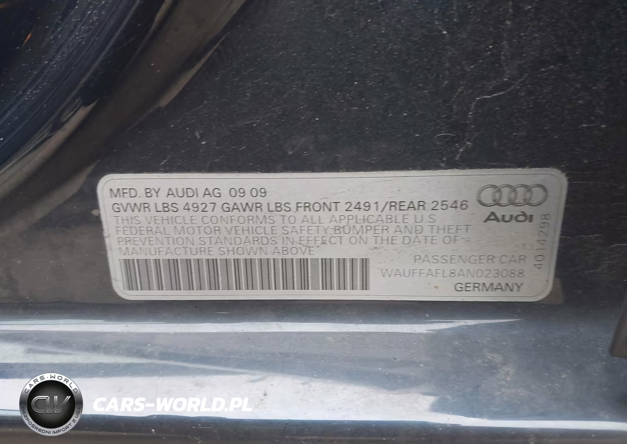 2010 Audi A4 2.0T Premium VIN:WAUFFAFL8AN023088 - 9